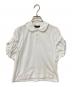 tricot COMME des GARCONS（トリココムデギャルソン）の古着「丸襟ギャザーポロシャツ」｜ホワイト