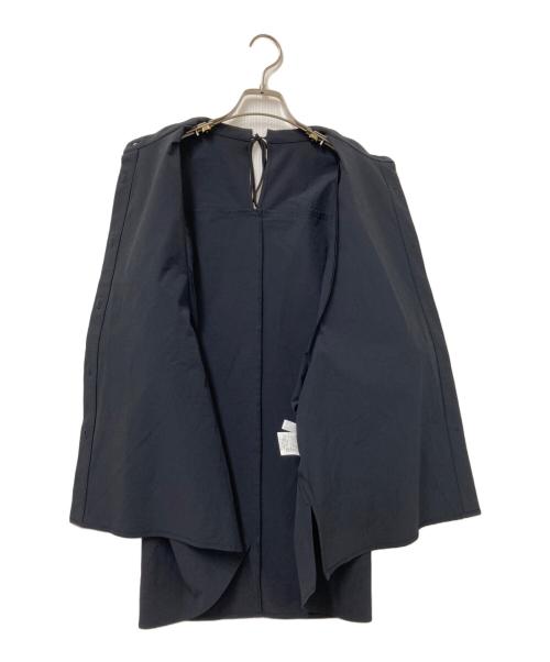 HEREIAM（ヘレイアム）HEREIAM (ヘレイアム) ナイロンブラウス ブラック サイズ:Fの古着・服飾アイテム