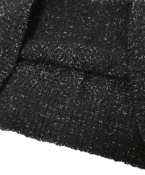 Liyoca（リヨカ）Liyoca (リヨカ) ツイード編みオーバーベスト ブラック サイズ:下記参照の古着・服飾アイテム