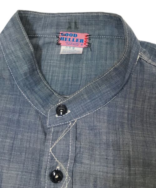good heller（グッドヘラー）good heller (グッドヘラー) シャンブレーワークシャツ インディゴ サイズ:FREEの古着・服飾アイテム