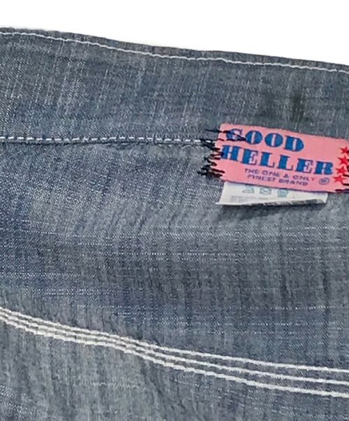 good heller（グッドヘラー）good heller (グッドヘラー) シャンブレーワークシャツ インディゴ サイズ:FREEの古着・服飾アイテム