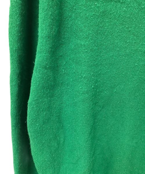 IZOD LACOSTE（アイゾッド ラコステ）IZOD LACOSTE (アイゾッド ラコステ) ロゴ刺繍アクリルカーディガン グリーン サイズ:Lの古着・服飾アイテム