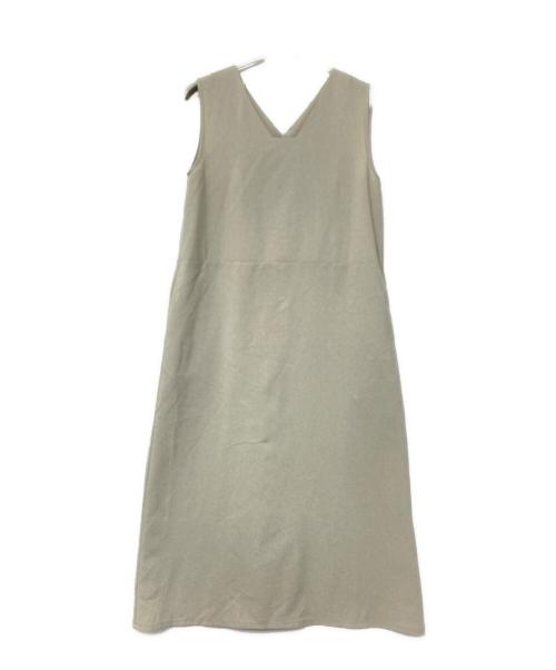 ships.me（シップスミー）ships.me (シップスミー) 前後2way ジャンスカ ワンピース ベージュ サイズ:M-Longの古着・服飾アイテム