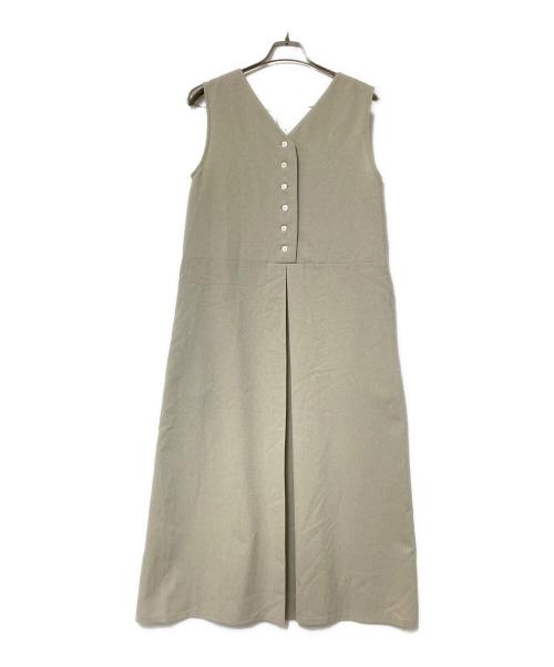 ships.me（シップスミー）ships.me (シップスミー) 前後2way ジャンスカ ワンピース ベージュ サイズ:M-Longの古着・服飾アイテム