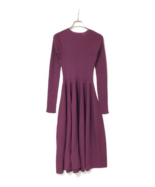 CELFORD（セルフォード）CELFORD (セルフォード) プリーツホールガーメントワンピース パープル サイズ:36の古着・服飾アイテム