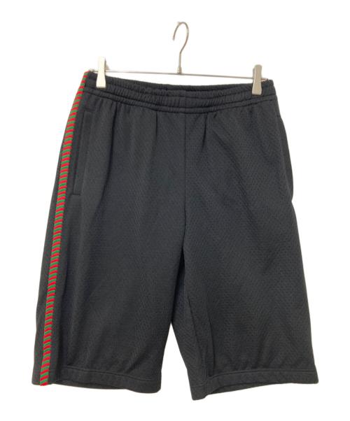 GUCCI（グッチ）GUCCI (グッチ) MESH SHORTS WITH PATCK ブラック サイズ:Sの古着・服飾アイテム