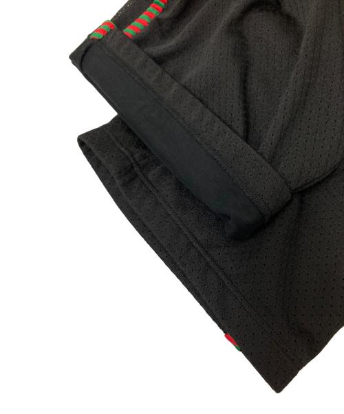 GUCCI（グッチ）GUCCI (グッチ) MESH SHORTS WITH PATCK ブラック サイズ:Sの古着・服飾アイテム
