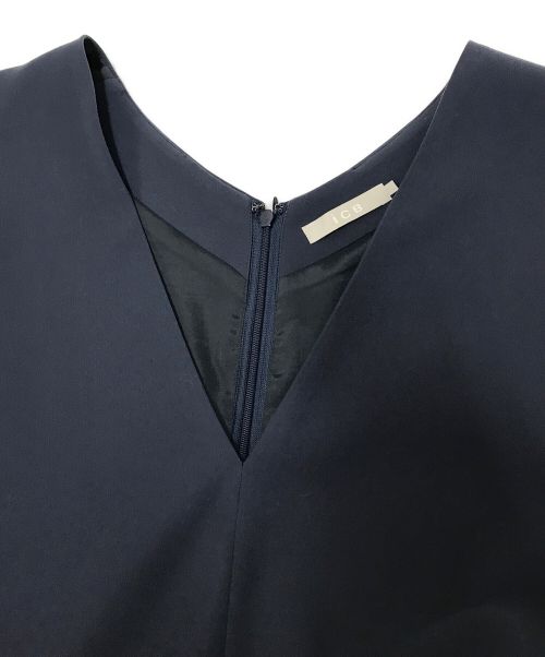 icB（アイシービー）icB (アイシービー) Round Napジャンパースカート ネイビー サイズ:42の古着・服飾アイテム