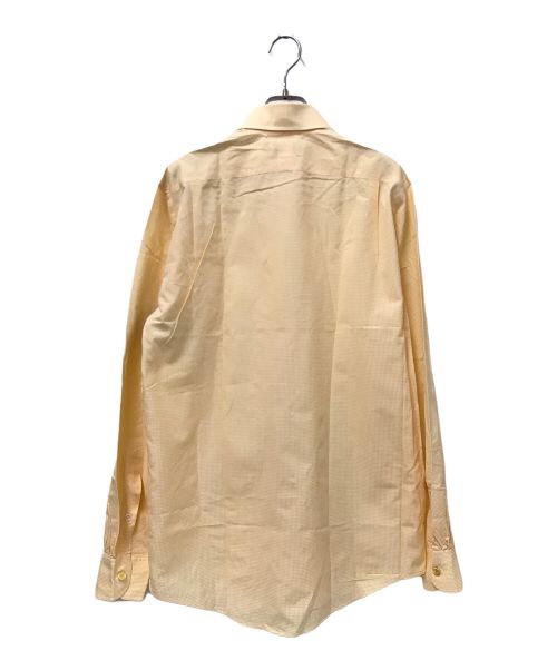 HERMES（エルメス）HERMES (エルメス) ギンガムチェックシャツ オレンジ サイズ:38/15の古着・服飾アイテム