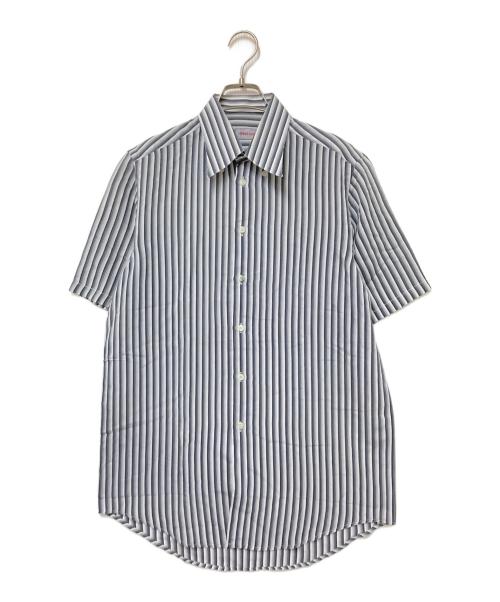 VERSACE CLASSIC（ヴェルサーチクラシック）VERSACE CLASSIC (ヴェルサーチクラシック) ストライプシャツ ブラック サイズ:38の古着・服飾アイテム