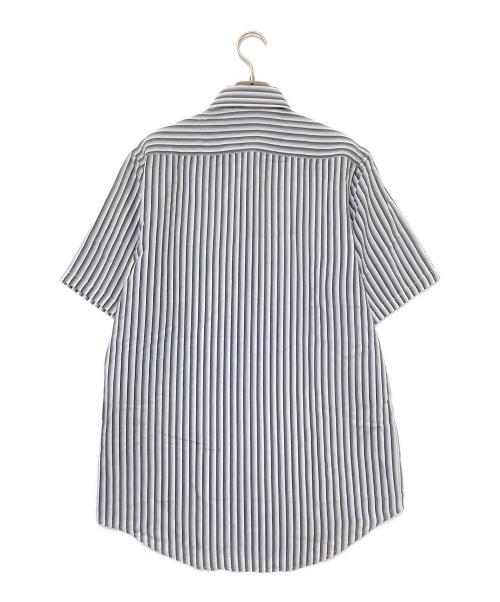 VERSACE CLASSIC（ヴェルサーチクラシック）VERSACE CLASSIC (ヴェルサーチクラシック) ストライプシャツ ブラック サイズ:38の古着・服飾アイテム