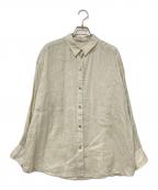 Spick and Spanスピック＆スパン）の古着「リネンビックシャツ」｜ベージュ