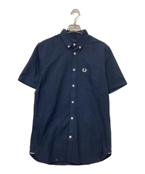 FRED PERRY（フレッドペリー）FRED PERRY (フレッドペリー) Classic Short Sleeve Oxford Shirt ネイビー サイズ:XSの古着・服飾アイテム