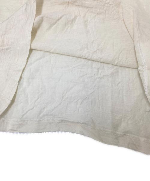 Saint Laurent Paris（サンローランパリ）Saint Laurent Paris (サンローランパリ) ロゴ刺繍ノースリーブカットソー ホワイト サイズ:Mの古着・服飾アイテム