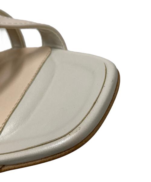 DIANA（ダイアナ）DIANA (ダイアナ) MIXファブリックサンダル アイボリー サイズ:Sの古着・服飾アイテム