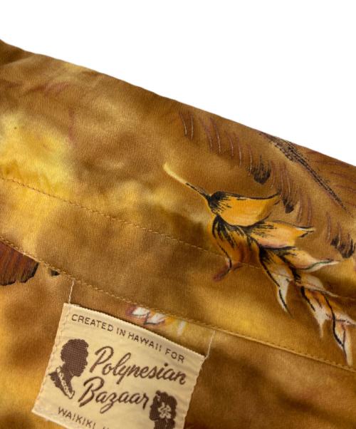 Polynesian Bagaar（ポリネシアン バガー）Polynesian Bagaar (ポリネシアン バガー) ヴィンテージアロハシャツ ブラウン サイズ:下記参照の古着・服飾アイテム