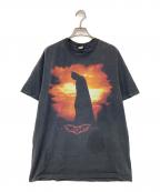 BATMAN BEGINSバットマン ビギンズ）の古着「ムービープロモプリントTシャツ」｜ブラック