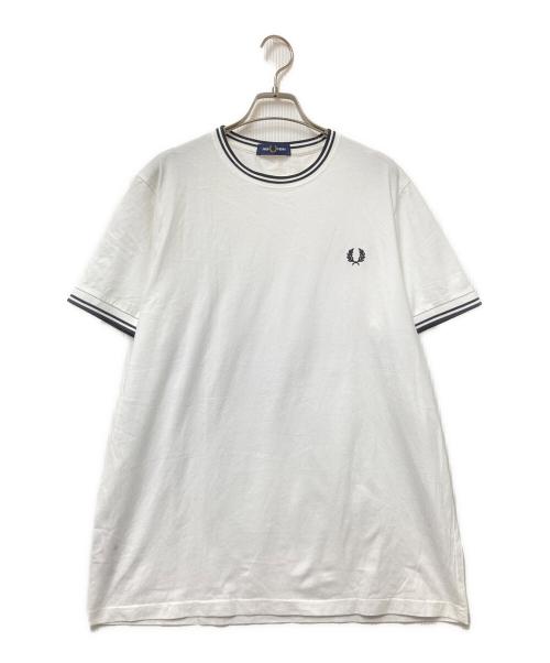 FRED PERRY（フレッドペリー）FRED PERRY (フレッドペリー) Twin Tipped T-Shirt ホワイト サイズ:Lの古着・服飾アイテム