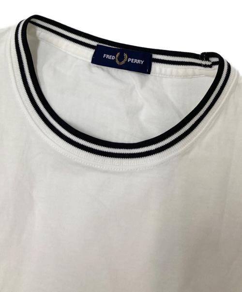 FRED PERRY（フレッドペリー）FRED PERRY (フレッドペリー) Twin Tipped T-Shirt ホワイト サイズ:Lの古着・服飾アイテム