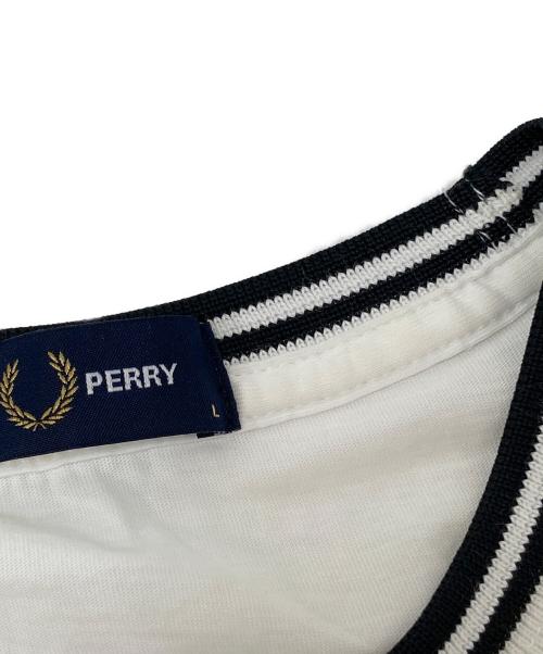 FRED PERRY（フレッドペリー）FRED PERRY (フレッドペリー) Twin Tipped T-Shirt ホワイト サイズ:Lの古着・服飾アイテム