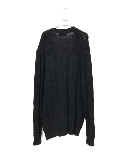 COACH（コーチ）COACH (コーチ) シグネチャーニットカーディガン ブラック サイズ:Mの古着・服飾アイテム