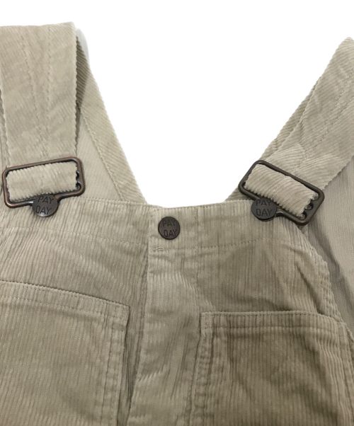 PAY DAY（ペイデイ）PAY DAY (ペイデイ) コーデュロイオーバーオール ベージュ サイズ:34の古着・服飾アイテム