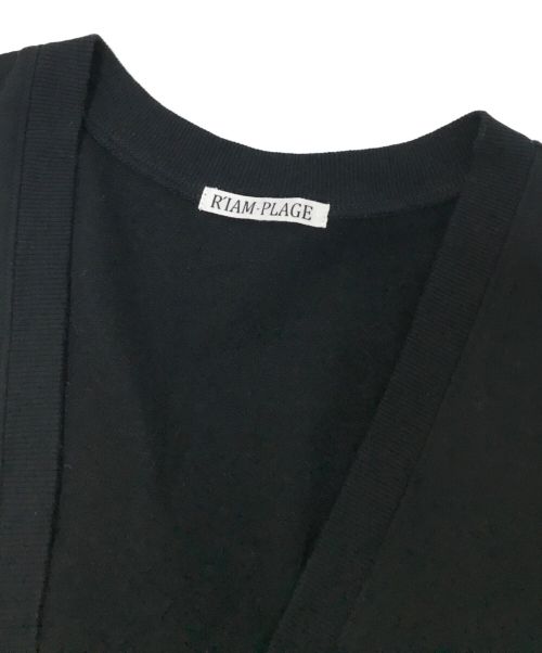 RIAM-PLAGE（リアムプラージュ）RIAM-PLAGE (リアムプラージュ) DEEP Vneck ワンピース ブラック サイズ:38の古着・服飾アイテム
