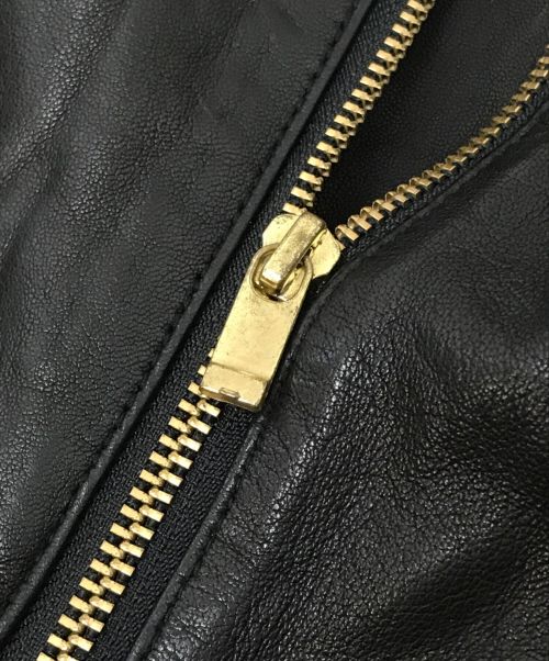 Noble（ノーブル）Noble (ノーブル) ダブルライダースジャケット ブラック サイズ:36の古着・服飾アイテム