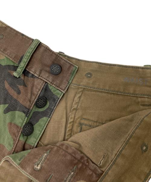 RRL（ダブルアールエル）RRL (ダブルアールエル) SH-CARGO COTTON RIPSTOP ブラウン×グリーン サイズ:W31の古着・服飾アイテム