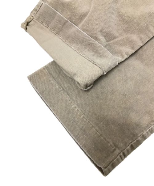 GOD SELECTION XXX（ゴッドセレクショントリプルエックス）GOD SELECTION XXX (ゴッドセレクショントリプルエックス) コーデュロイイージーパンツ ベージュ サイズ:Lの古着・服飾アイテム