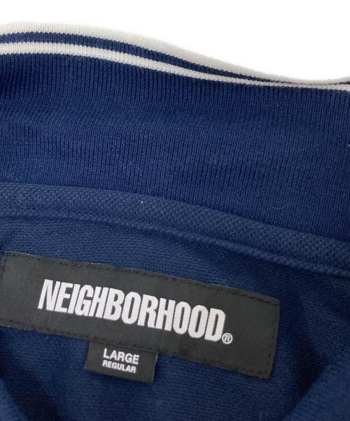 NEIGHBORHOOD（ネイバーフッド）NEIGHBORHOOD (ネイバーフッド) PIQUE LINE POLOSHIRT SS ネイビー サイズ:Lの古着・服飾アイテム