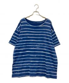 Porter Classic（ポータークラシック）の古着「ARTIST BORDER T-SHIRT」｜ブルー