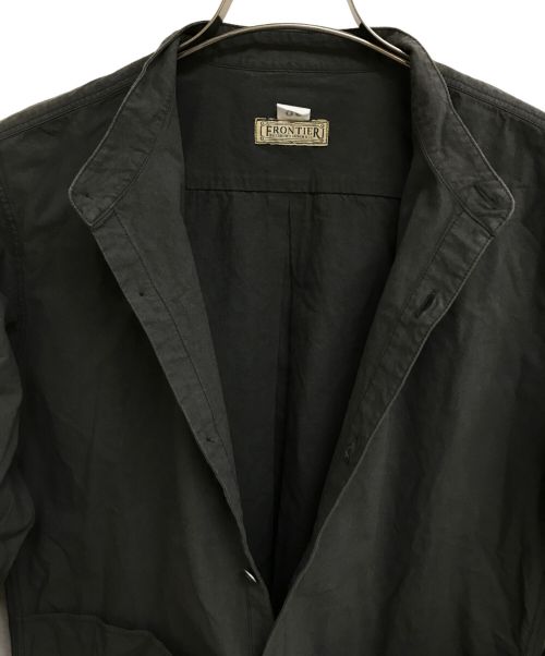 FRONTIER（フロンティア）FRONTIER (フロンティア) SERIES BAND COLLAR PULLOVER WORK SHIRT グレー サイズ:38の古着・服飾アイテム