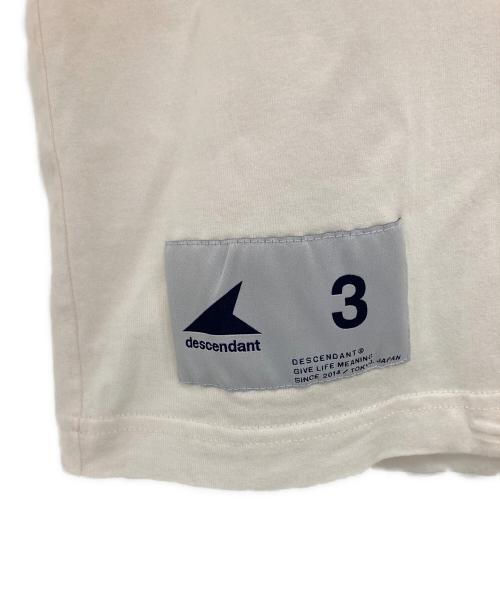 DESCENDANT（ディセンダント）DESCENDANT (ディセンダント) GENNAKER RINGER SS 02 Tシャツ ホワイト サイズ:3の古着・服飾アイテム