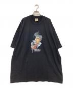 MOSSIMOモッシモ）の古着「プリントTシャツ」｜ブラック