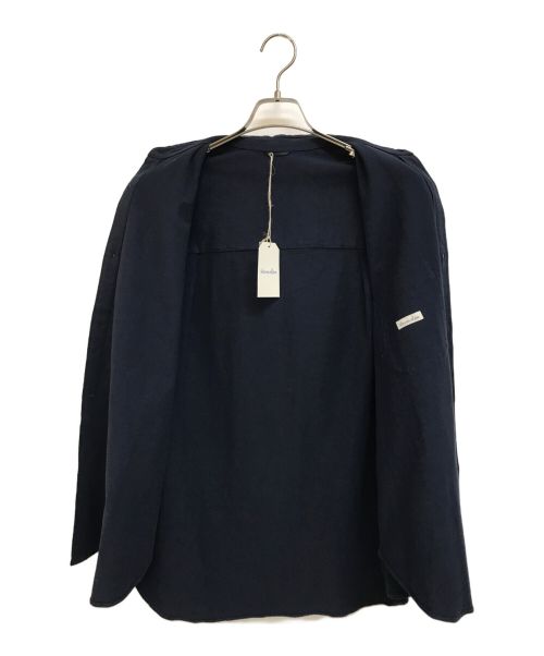 STEVEN ALAN（スティーブンアラン）STEVEN ALAN (スティーブンアラン) ピンストライプ ネル レギュラーカラー シャツ ‐LOOSE ブルー サイズ:Ｓの古着・服飾アイテム