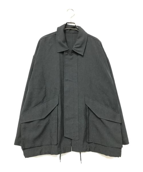 WYM LIDNM（ウィム バイ リドム）WYM LIDNM (ウィム バイ リドム) LIGHT WEIGHT WIDE FLIGHT BLOUSON グレー サイズ:Sの古着・服飾アイテム