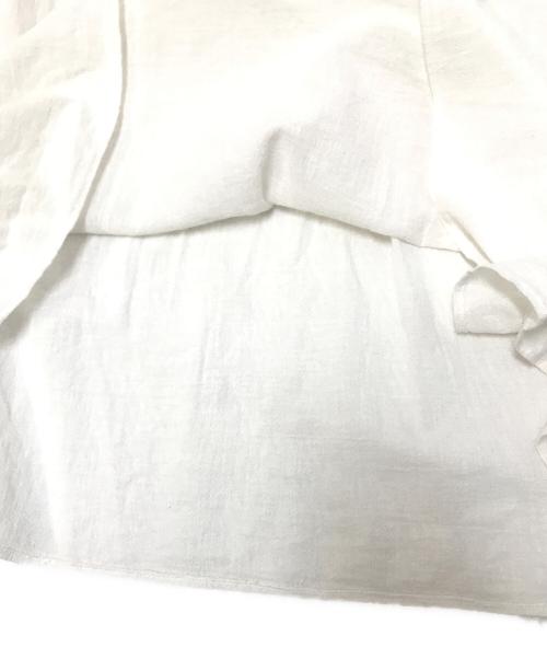 YLEVE（イレーヴ）YLEVE (イレーヴ) コットンボイルペザントブラウス ホワイト サイズ:1の古着・服飾アイテム