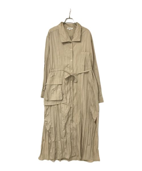 GHOSPELL（ゴスペル）GHOSPELL (ゴスペル) シワ加工コート ベージュ サイズ:Sの古着・服飾アイテム