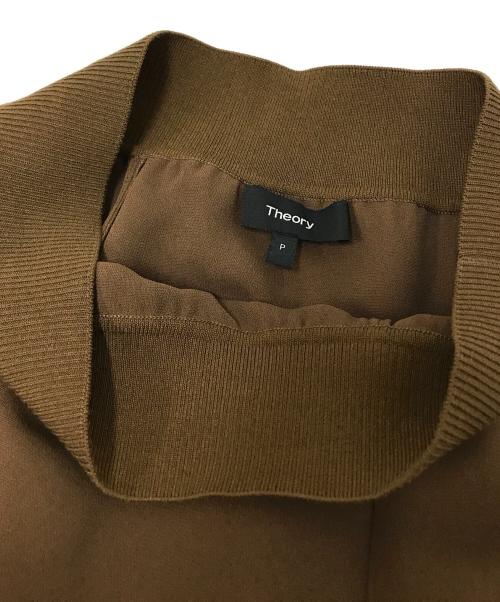 theory（セオリー）theory (セオリー) Crepe Combo Combo Flare SK ブラウン サイズ:Pの古着・服飾アイテム