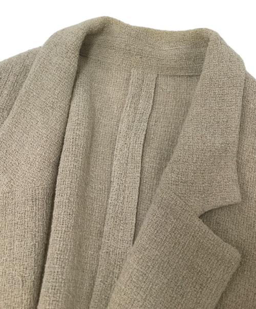 Sov.（ソブ）Sov. (ソブ) リネンノースリーブジャケット ベージュ サイズ:36の古着・服飾アイテム