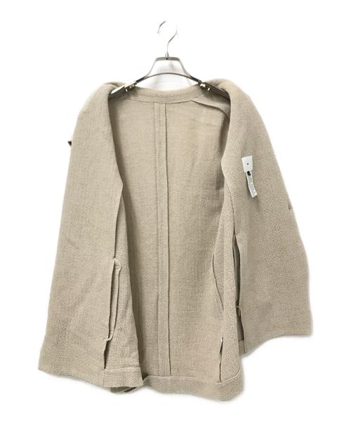 Sov.（ソブ）Sov. (ソブ) リネンノースリーブジャケット ベージュ サイズ:36の古着・服飾アイテム