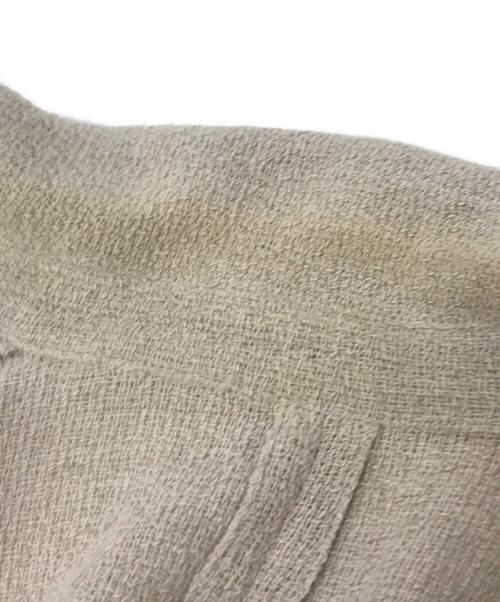 Sov.（ソブ）Sov. (ソブ) リネンノースリーブジャケット ベージュ サイズ:36の古着・服飾アイテム