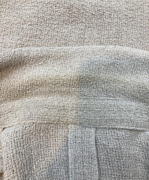 Sov.（ソブ）Sov. (ソブ) リネンノースリーブジャケット ベージュ サイズ:36の古着・服飾アイテム