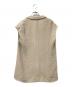 Sov. (ソブ) リネンノースリーブジャケット ベージュ サイズ:36：5000円