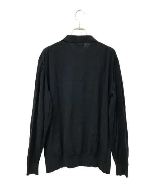 Pilgrim（ピルグリム）Pilgrim (ピルグリム) 長袖ポロシャツ ブラック サイズ:Sの古着・服飾アイテム