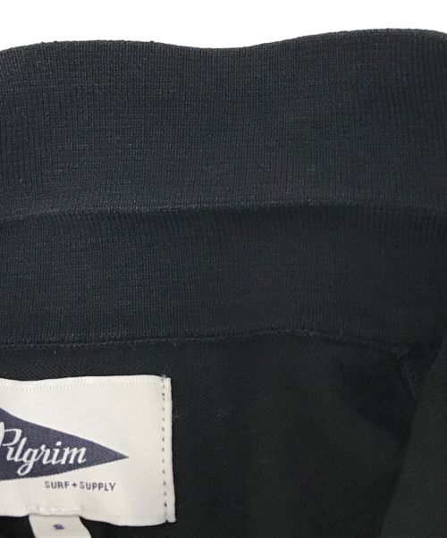Pilgrim（ピルグリム）Pilgrim (ピルグリム) 長袖ポロシャツ ブラック サイズ:Sの古着・服飾アイテム