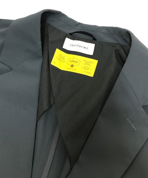 JOURNAL STANDARD relume（ジャーナルスタンダード レリューム）JOURNAL STANDARD relume (ジャーナルスタンダード レリューム) ”UNIFORM”ナイロン4WAYストレッチ 2Bジャケット グレー サイズ:Mの古着・服飾アイテム