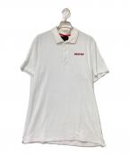 BRIEFINGブリーフィング）の古着「パイル地ポロシャツ」｜ホワイト