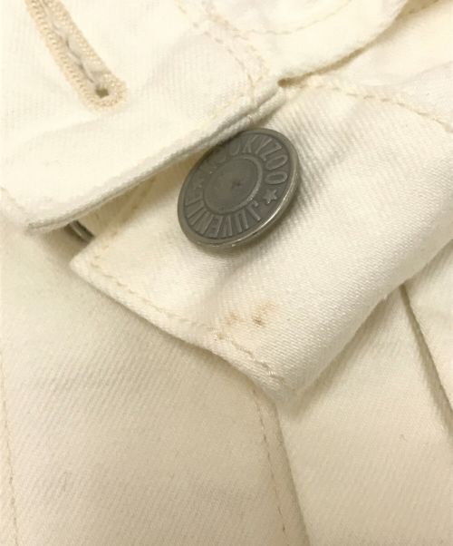 KOOKY ZOO RONHERMAN（クーキー・ズー ロンハーマン）KOOKY ZOO RONHERMAN (クーキー・ズー ロンハーマン) JUVENILE DENIM JACKET ホワイトの古着・服飾アイテム